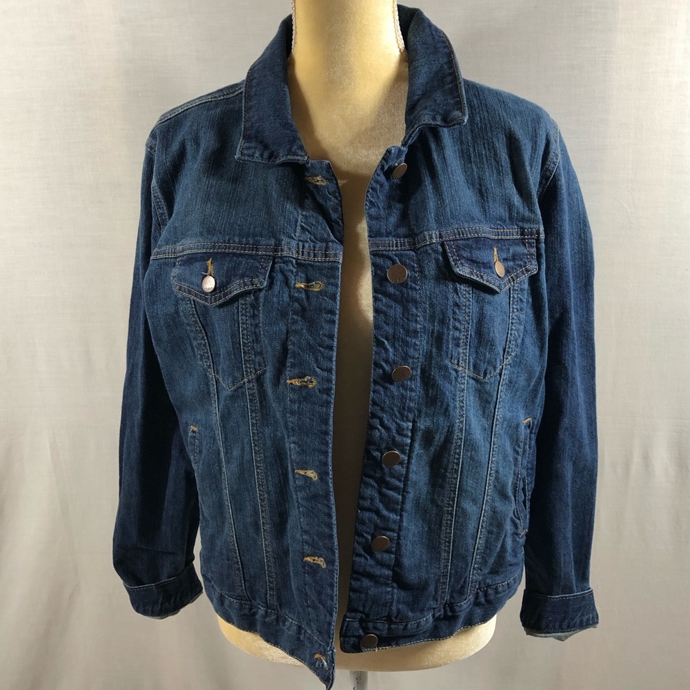 Gap Dark Denim Jacket Large